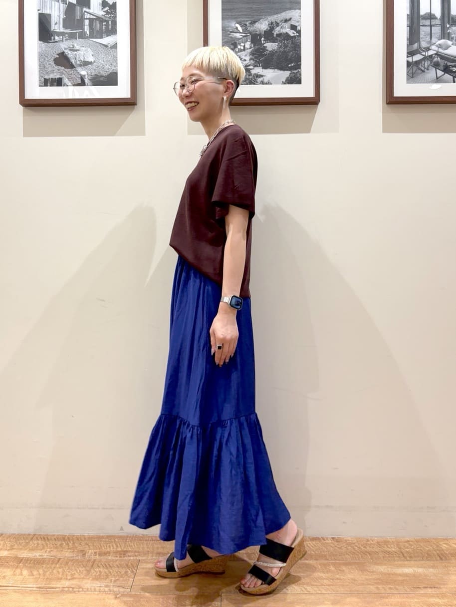 Ayumiさんの「SHOO･LA･RUE｜【S-LL】二の腕はカバーして魅せる フレアスリーブニット」を使ったコーディネート
