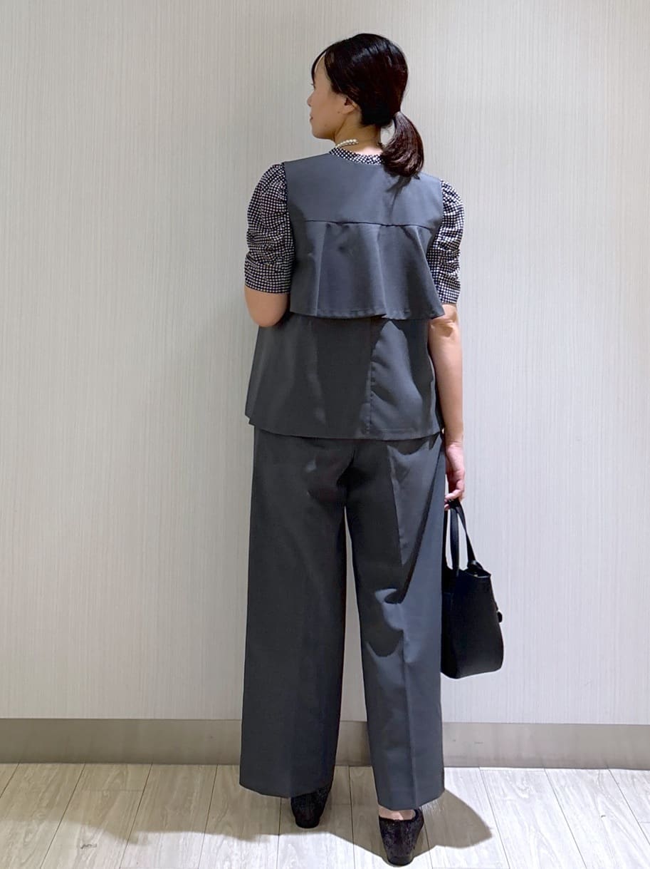 akariさんの「index｜ストレッチ2タックワイドパンツ【洗濯機洗い可／接触冷感／吸水速乾】」を使ったコーディネート