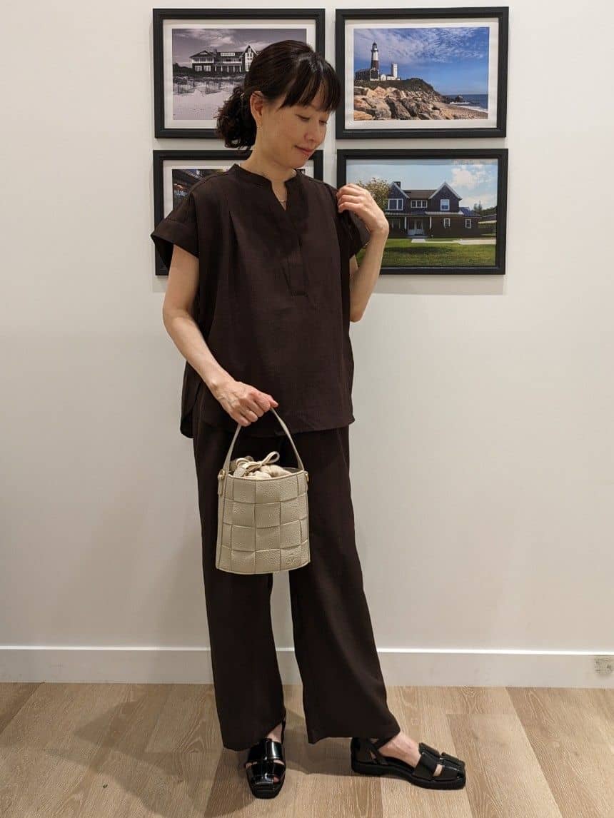 Ao さんの「Dessin｜【2WAY】メッシュバケツBAG」を使ったコーディネート