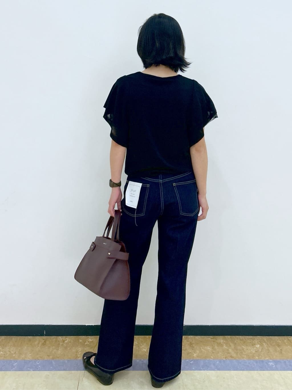su.さんの「index｜《丈が選べる》ストレートデニムパンツ【洗濯機洗い可】」を使ったコーディネート