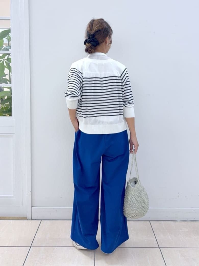 Osawaさんの「Dessin｜【洗える】スタンドカラーフリルブラウス」を使ったコーディネート