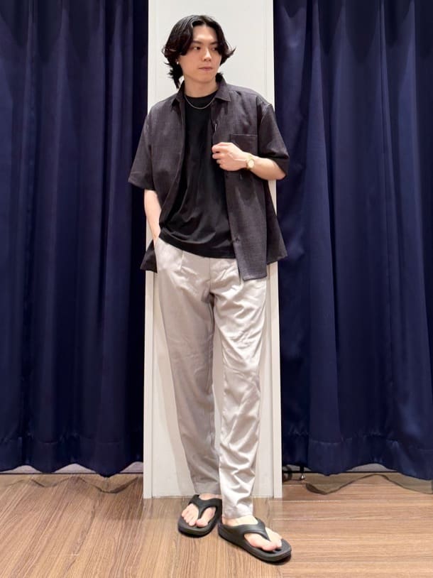 Tightさんの「THE SHOP TK｜パーフェクテックリンクス半袖Tシャツ 【接触冷感／吸水速乾／UVカット／洗濯機OK】」を使ったコーディネート