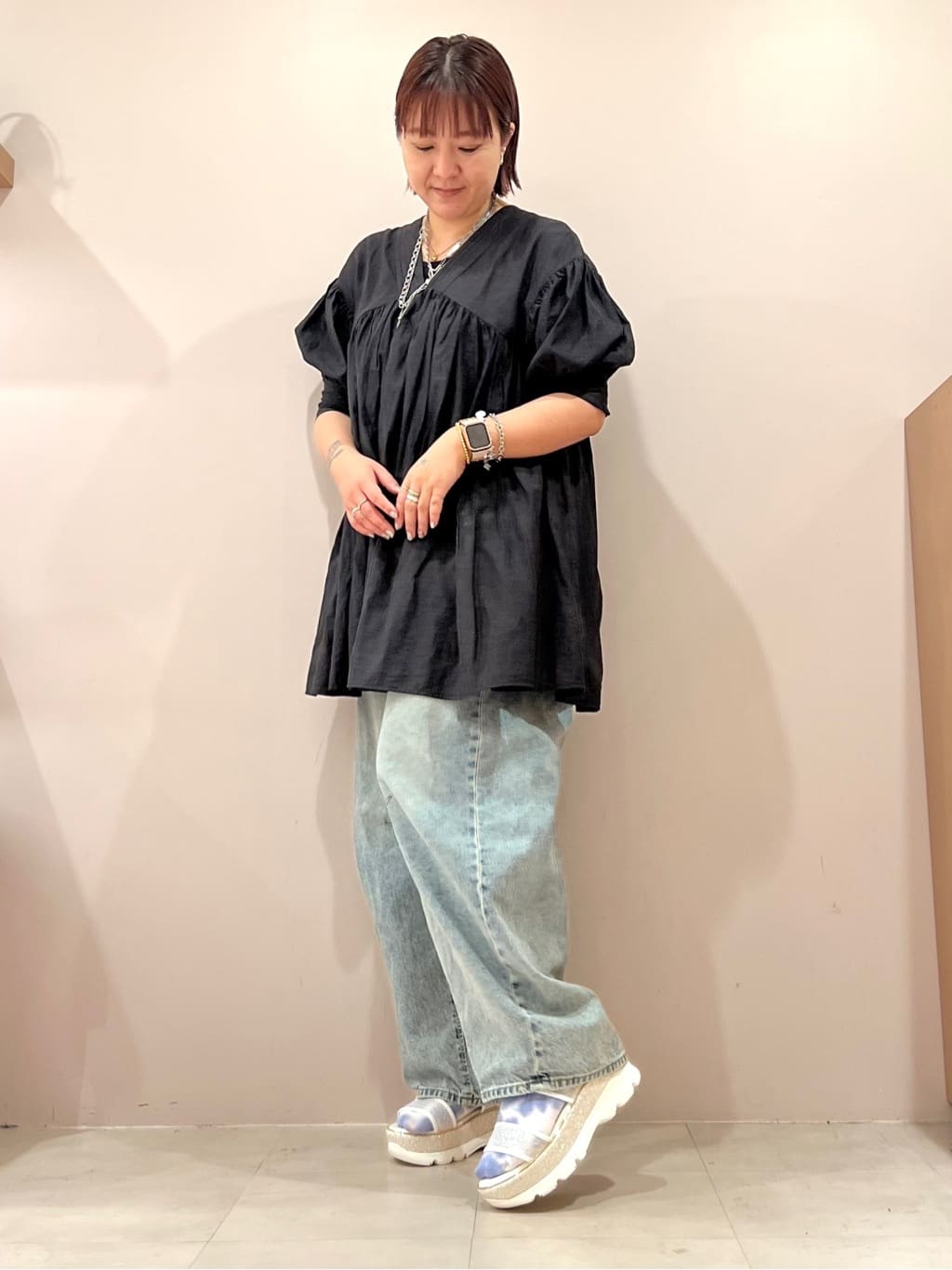 TAKAさんの「ESPERANZA｜キルティング厚底スポサン」を使ったコーディネート