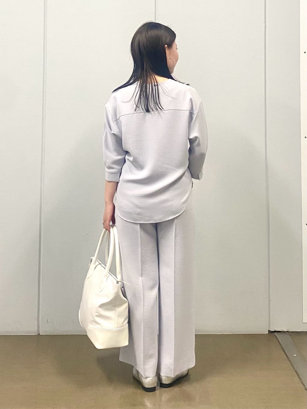 misakiさんの「INDIVI｜【着る日傘／遮熱／UVケア】ワイドパンツ」を使ったコーディネート