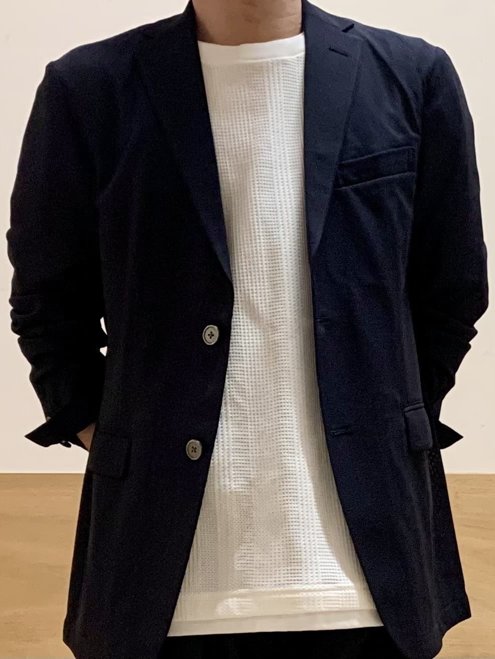 MATUさんの「THE SHOP TK｜シャリルジャージ ジャケット　洗濯機OK/吸水速乾/イージーケア/セットアップ可」を使ったコーディネート