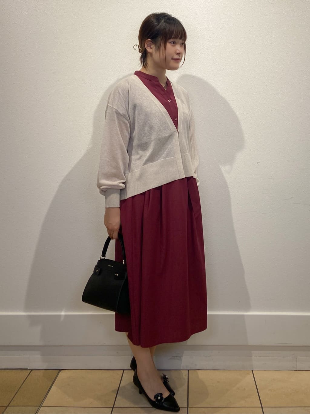 kimiさんの「index｜《5色展開》コンパクトショートカーディガン【洗濯機洗い可】」を使ったコーディネート