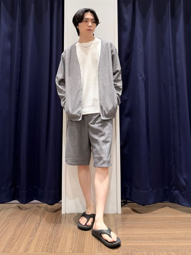 Tightさんの「THE SHOP TK｜シャリルジャージ カーディガン 洗濯機OK/吸水速乾/イージーケア/セットアップ可」を使ったコーディネート