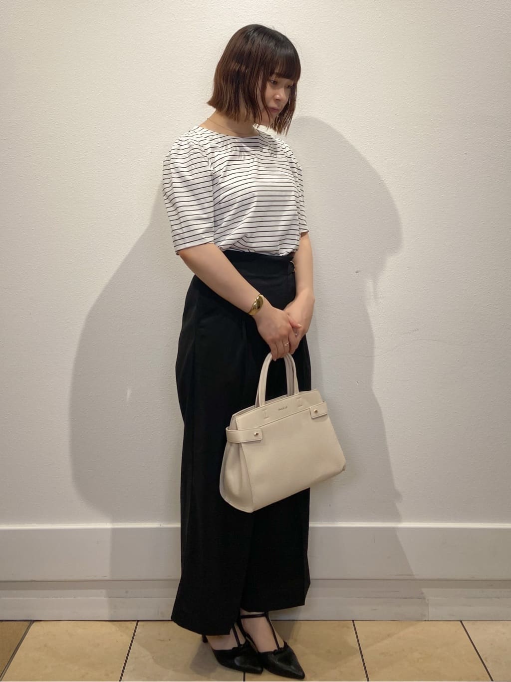 kimiさんの「index｜《7色展開／XS-LLサイズ》多機能タックスリーブトップス【汗ジミ防止／吸水速乾／接触冷感／UVケア」を使ったコーディネート