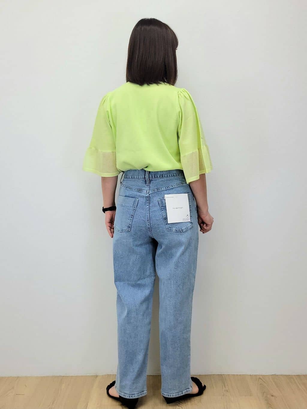 LISAさんの「OPAQUE.CLIP｜《5色展開》シアーフレアスリーブニット【洗濯機洗い可】」を使ったコーディネート