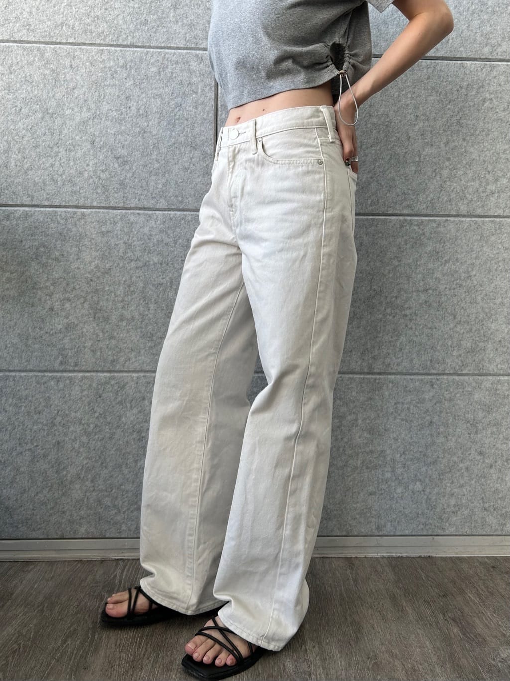 honoka Aさんの「CODE A｜drawstring crop tee」を使ったコーディネート