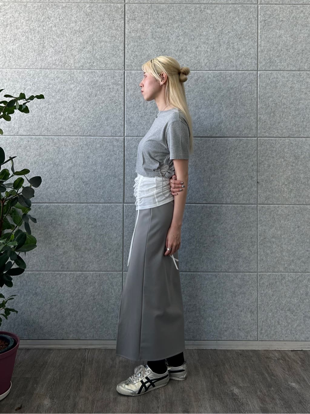 honoka Aさんの「CODE A｜asymmetry gather tank」を使ったコーディネート
