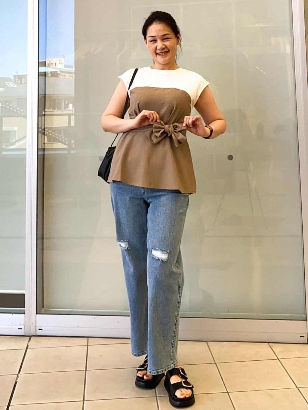 Jeanさんの「OPAQUE.CLIP｜ビスチェドッキングカットソー【洗濯機洗い可】」を使ったコーディネート