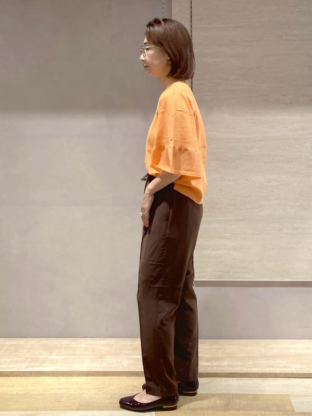 たけねぇさんの「OPAQUE.CLIP｜《5色展開》シアーフレアスリーブニット【洗濯機洗い可】」を使ったコーディネート