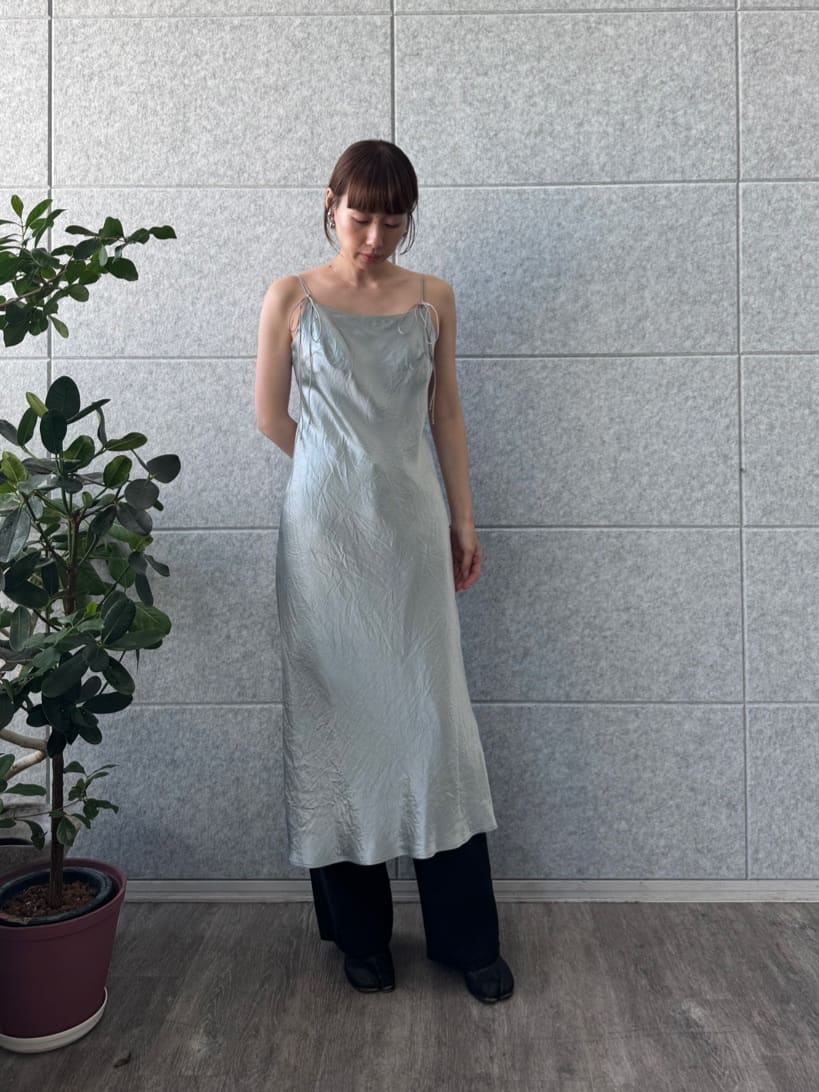 designer yukaさんの「CODE A｜ribbon cami dress」を使ったコーディネート