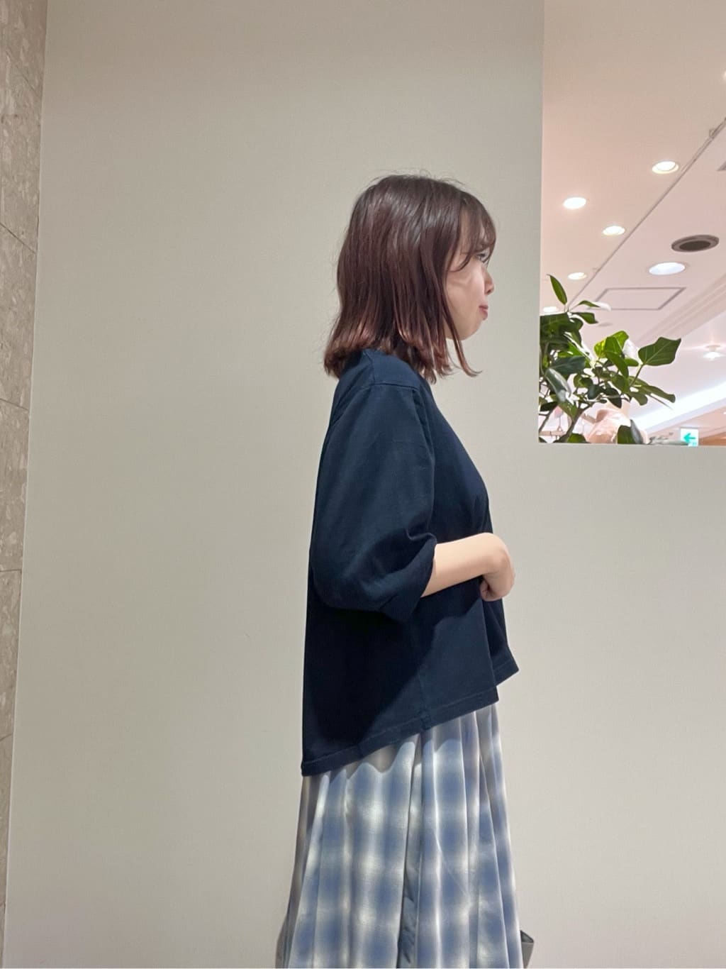 Makinoさんの「Dessin｜【洗える】インディゴ天竺デニム調カットソー」を使ったコーディネート