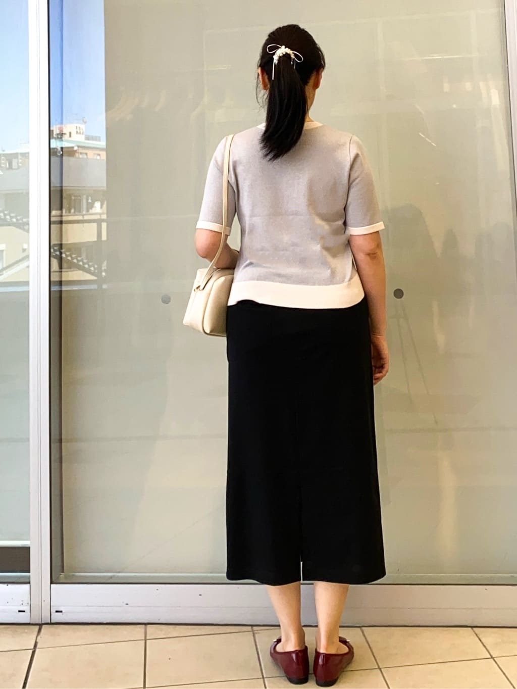 Jeanさんの「OPAQUE.CLIP｜イージーナロースカート／セットアップ対応【UVケア／接触冷感／洗濯機洗い可】」を使ったコーディネート