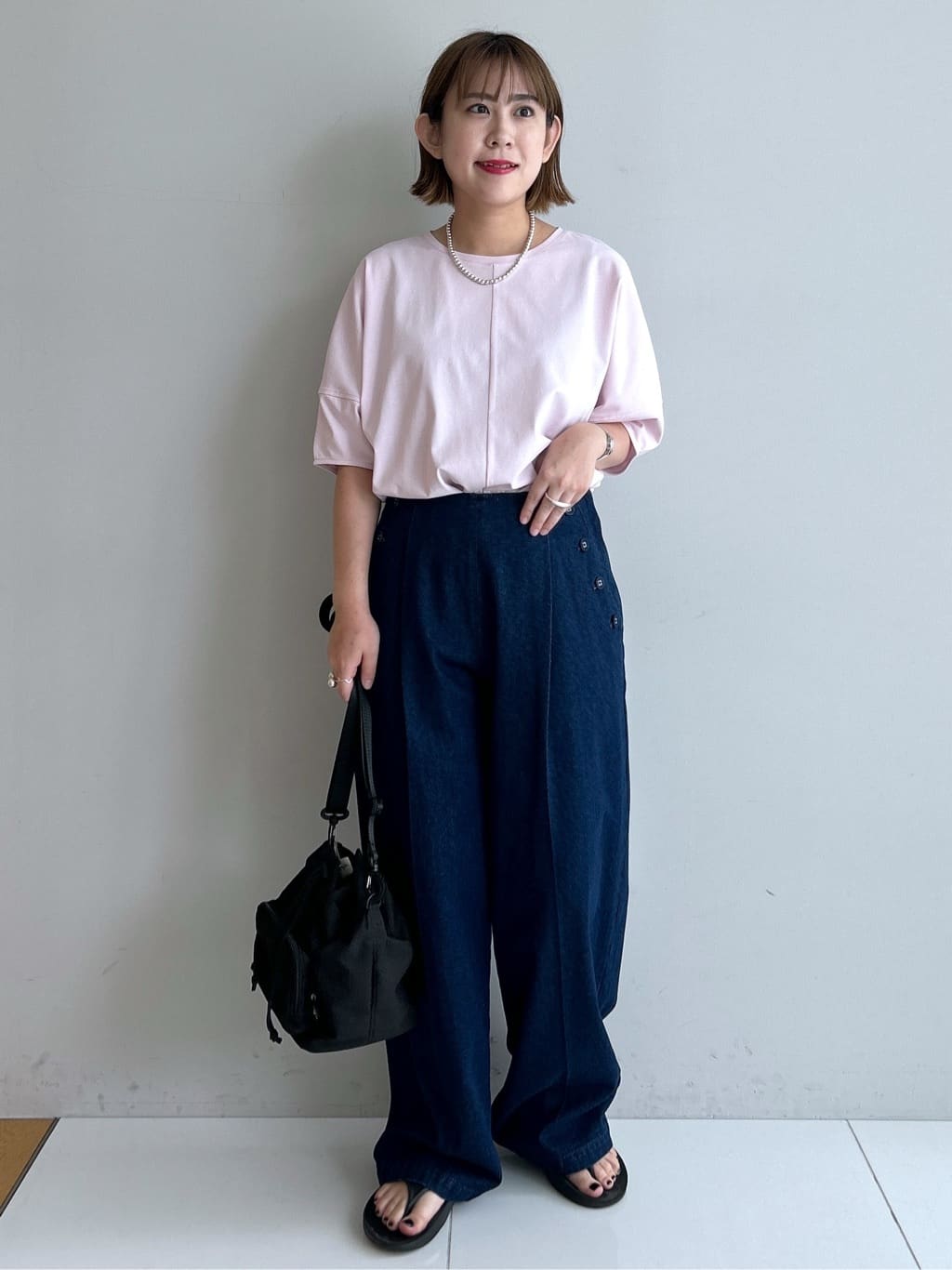Hirokaさんの「Dessin｜【二の腕カバー／UVカット】ランタンスリーブカットソー」を使ったコーディネート