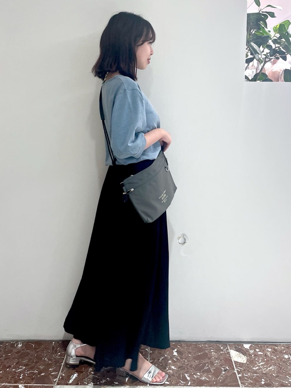 Makinoさんの「Dessin｜【洗える】インディゴ天竺デニム調カットソー」を使ったコーディネート