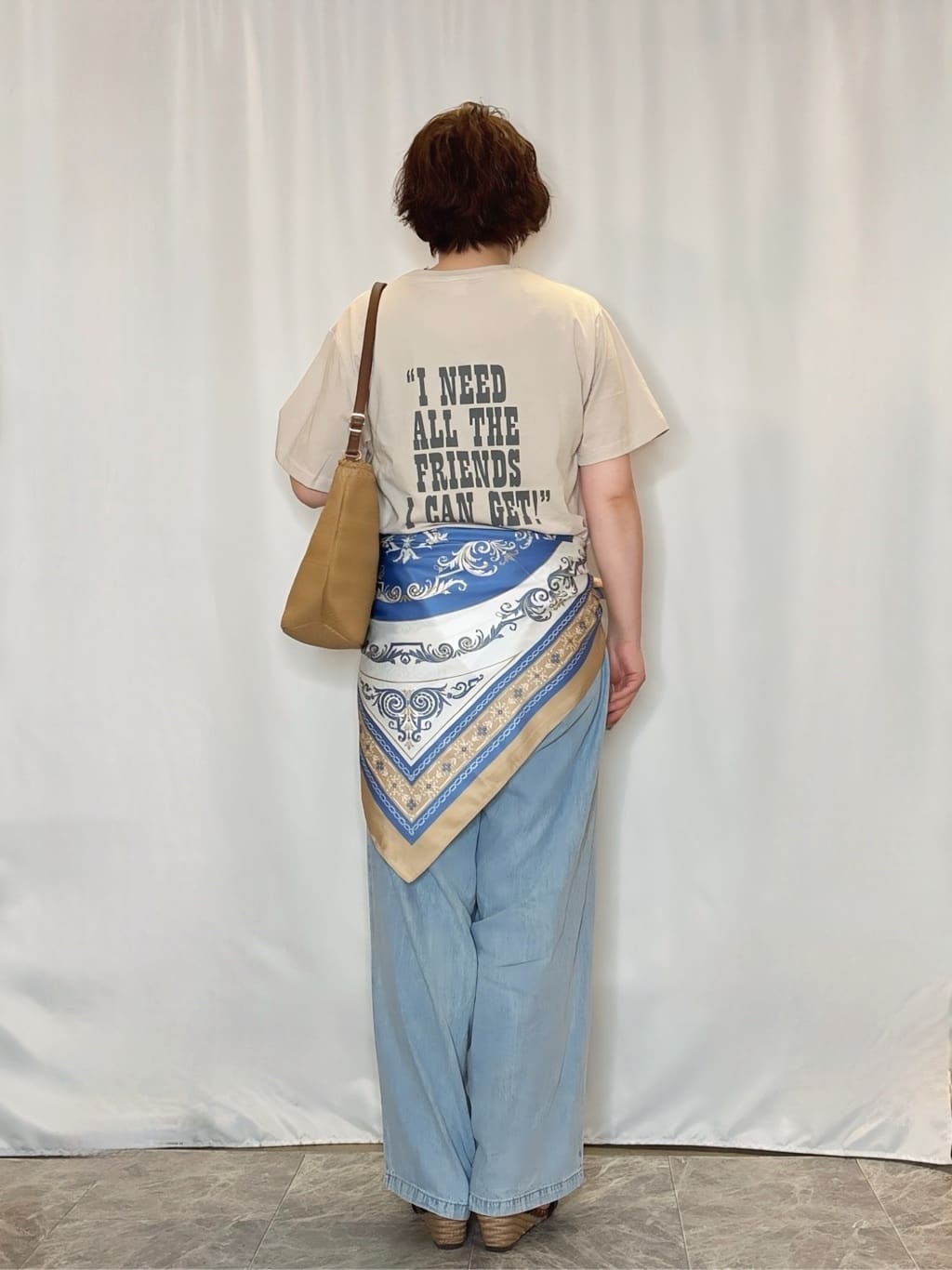たみさんの「SHOO･LA･RUE｜【PEANUTS】ひんやりTシャツ」を使ったコーディネート