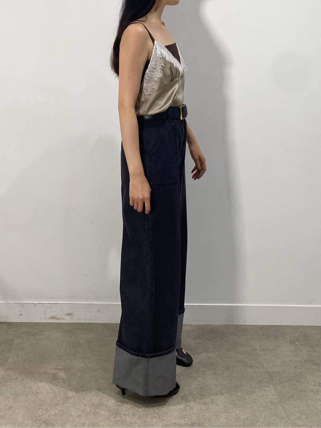 rinaさんの「INDIVI｜キャミセットカットソー」を使ったコーディネート