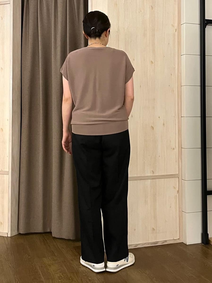 aiさんの「THE SHOP TK｜【6色展開】さらさらフレンチニット【毛玉になりにくい/洗濯機OK】」を使ったコーディネート