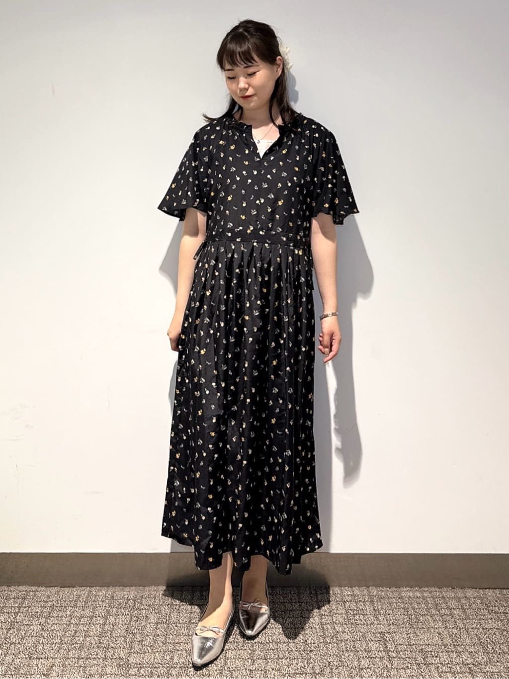 みーさんの「grove｜シフォンバレッタ」を使ったコーディネート