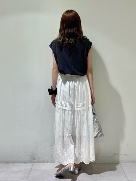 kyokaさんの「UNTITLED｜【ジャージ素材】インナードッキングシアーカットソー」を使ったコーディネート