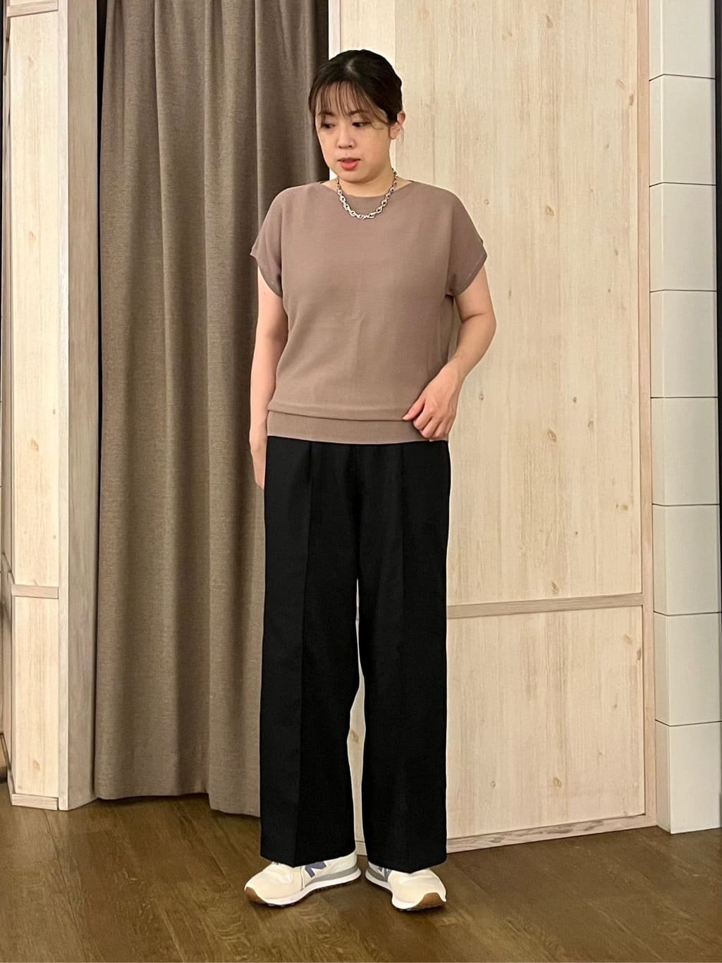 aiさんの「THE SHOP TK｜【6色展開】さらさらフレンチニット【毛玉になりにくい/洗濯機OK】」を使ったコーディネート