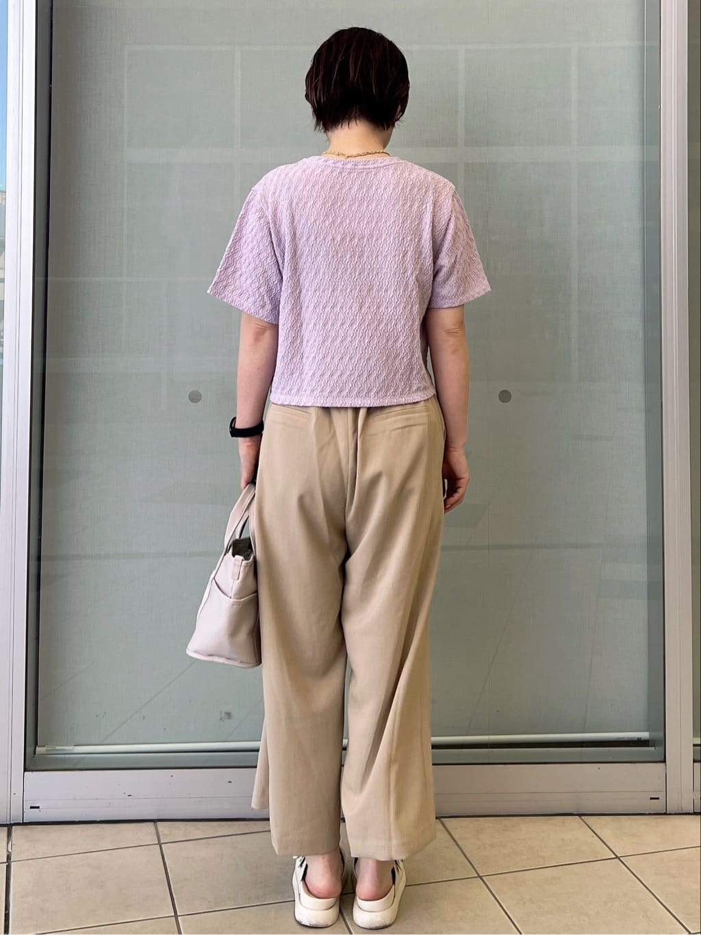 yo-koさんの「OPAQUE.CLIP｜ふくれジャカードトップス【洗濯機洗い可】」を使ったコーディネート
