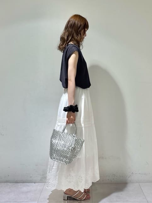 kyokaさんの「UNTITLED｜【ジャージ素材】インナードッキングシアーカットソー」を使ったコーディネート