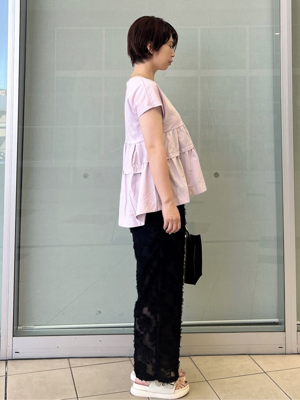 yo-koさんの「OPAQUE.CLIP｜ドッキングティアードトップス【洗濯機洗い可】」を使ったコーディネート