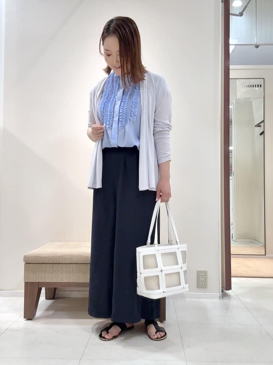 YUIさんの「UNTITLED｜◆【接触冷感/UV機能/遮熱】ジャージカーディガン」を使ったコーディネート