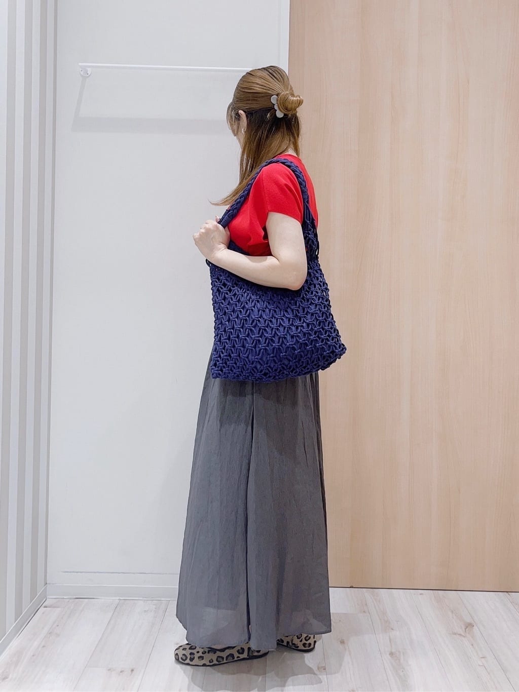 かんちゃんさんの「SHOO･LA･RUE｜【洗える/S-LL/ひんやり】さらりと好印象　総針フレンチスリーブニット」を使ったコーディネート