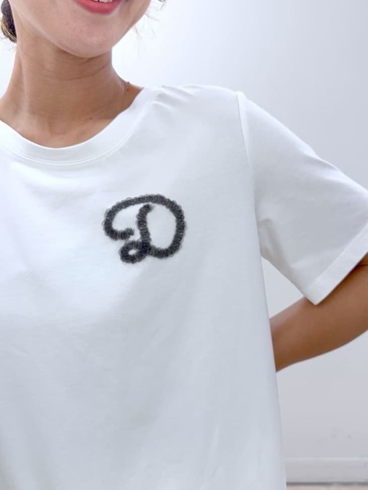 Osawaさんの「Dessin｜【洗える】チュール刺繍Tシャツ」を使ったコーディネート