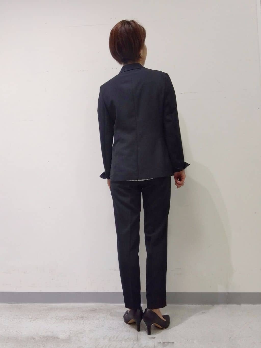 Kさんの「INDIVI｜【定番スーツ／UVケア／洗える】ウール調テーラードジャケット」を使ったコーディネート