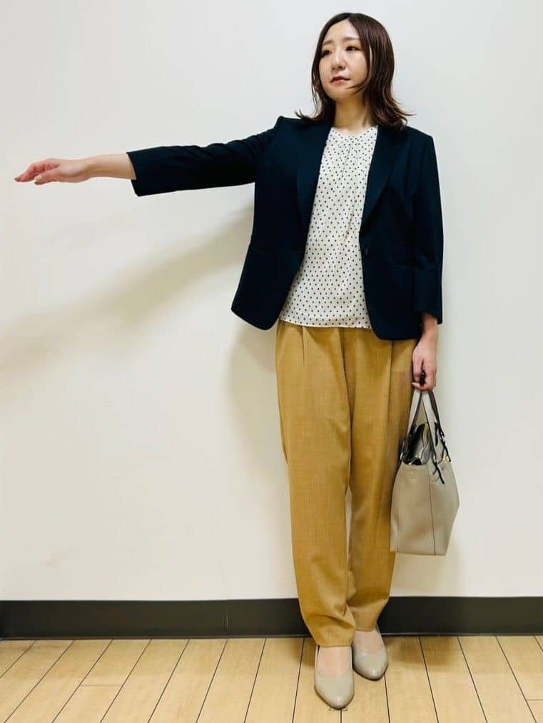 miiiさんの「Reflect｜【マシンウォッシュ可／セットアップ可】コツキ柄プリントブラウス」を使ったコーディネート