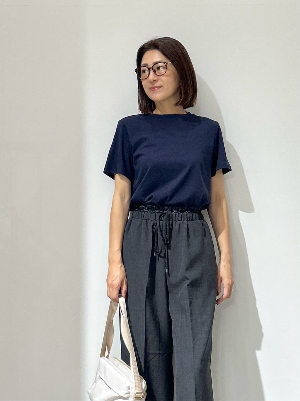 NAKAさんの「OPAQUE.CLIP｜《5色展開》ベーシックTシャツ【洗濯機洗い可／UV／接触冷感】」を使ったコーディネート