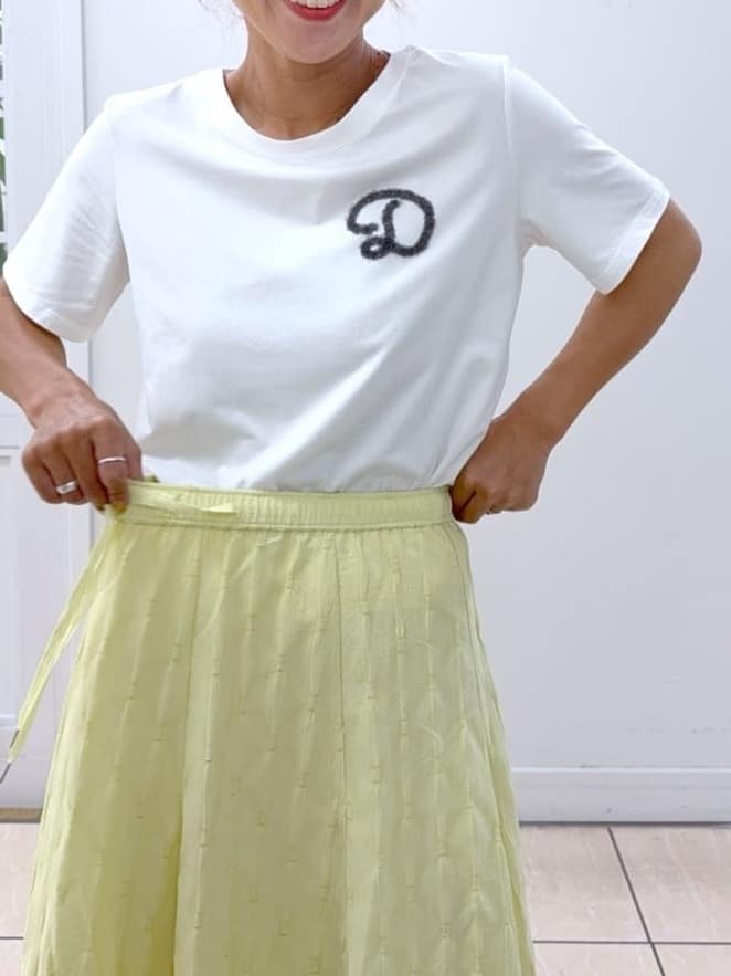Osawaさんの「Dessin｜【洗える】チュール刺繍Tシャツ」を使ったコーディネート
