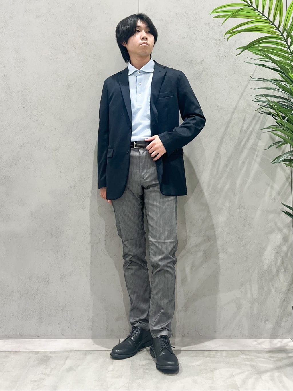 SHI-MAさんの「THE SHOP TK｜ライトTRジャージジャケット【洗濯機OK/毛玉ができにくい/ストレッチ/セットアップ可】」を使ったコーディネート