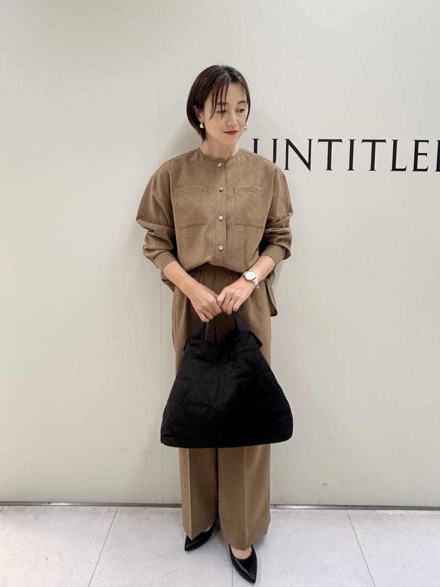 Mikiさんの「UNTITLED｜【秋も着られる/セットアップ可】リラククールシャツ」を使ったコーディネート