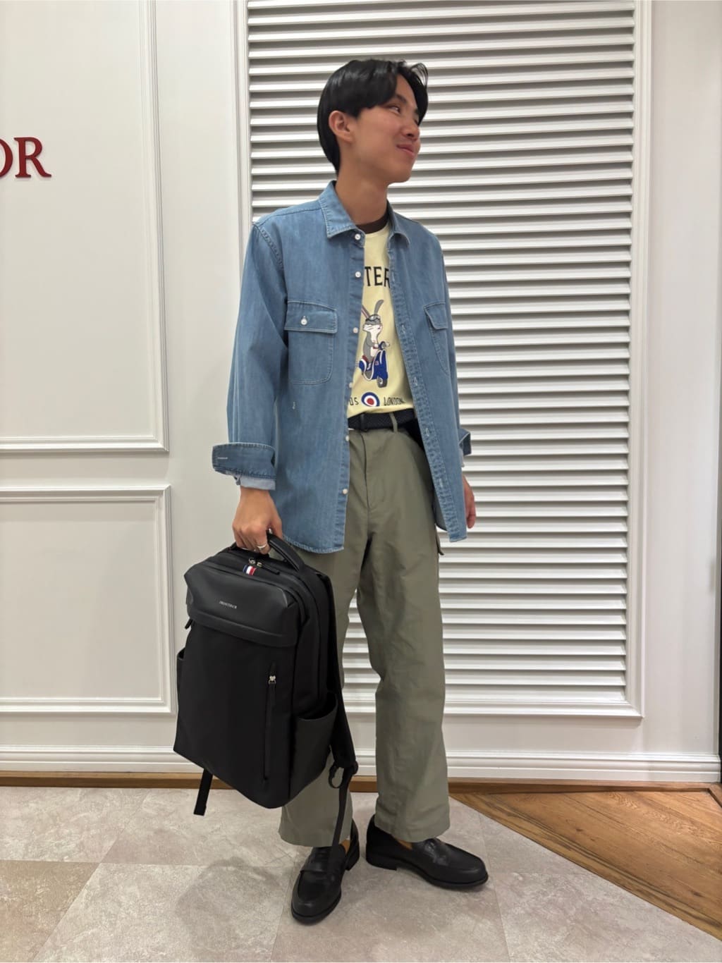 manatoさんの「DRESSTERIOR｜リサイクルレザーバックパック」を使ったコーディネート