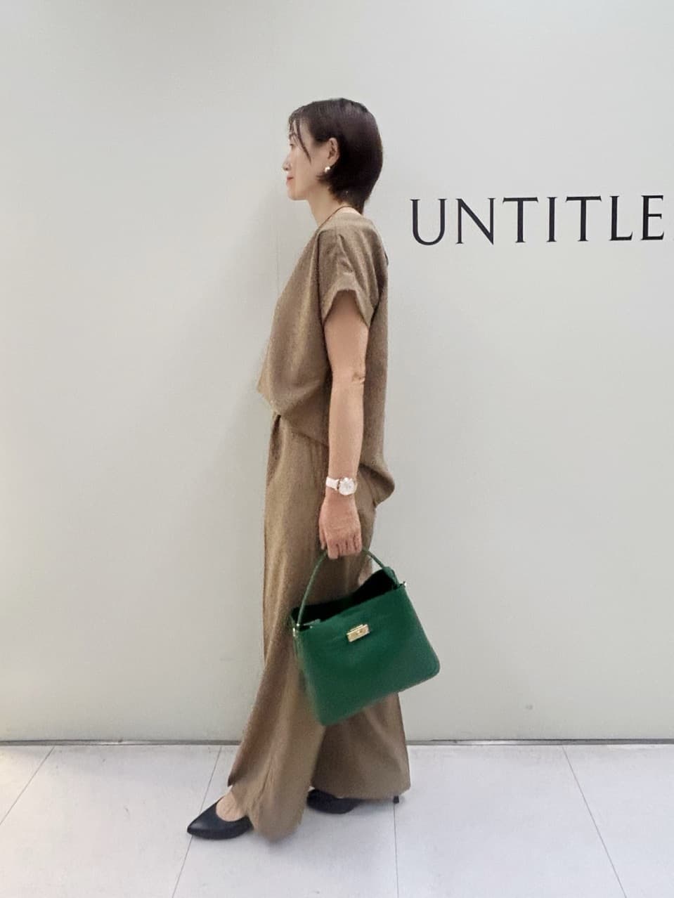 Mikiさんの「UNTITLED｜【UV/はっ水/セットアップ可】リラククールパンツ」を使ったコーディネート