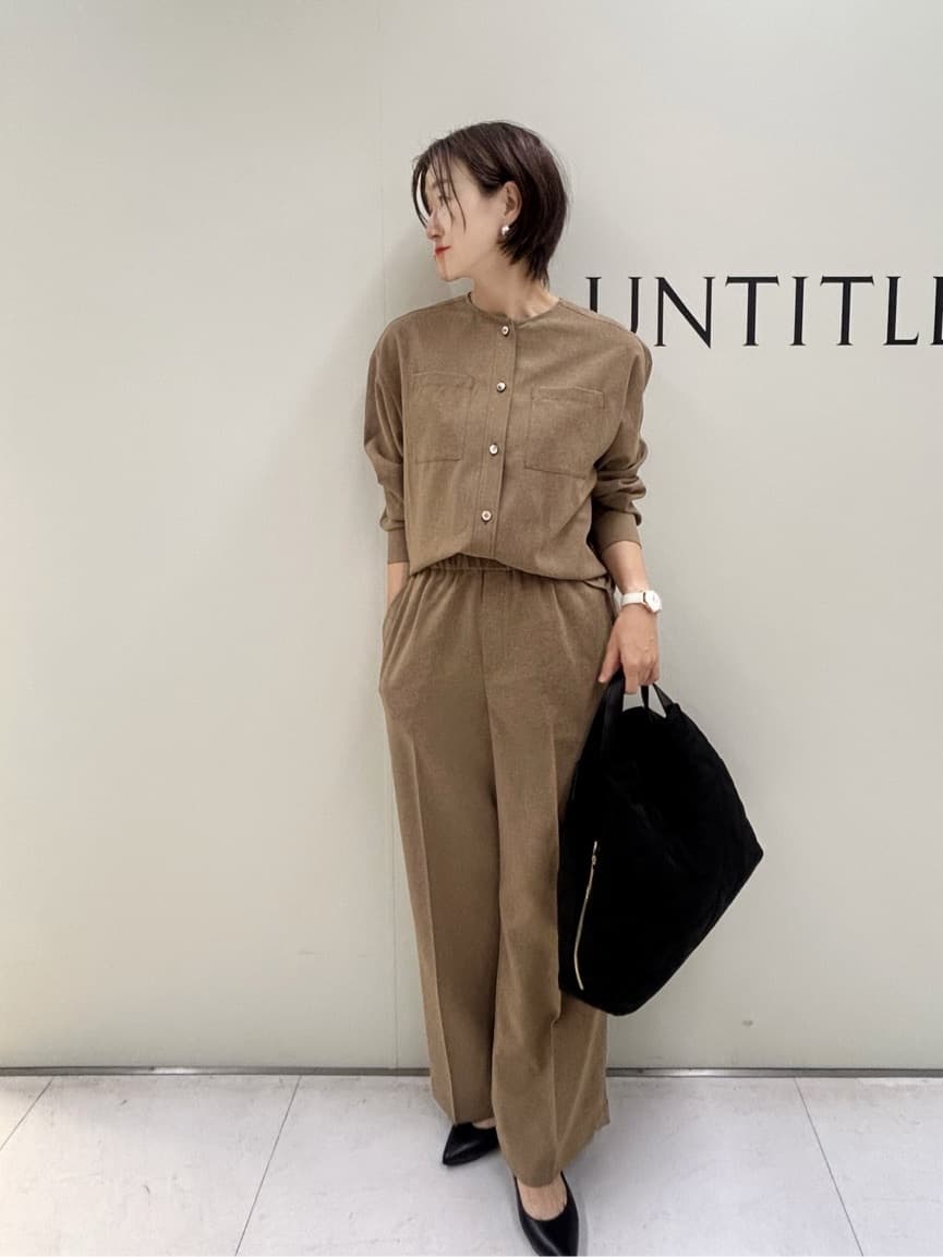 Mikiさんの「UNTITLED｜【秋も着られる/セットアップ可】リラククールシャツ」を使ったコーディネート
