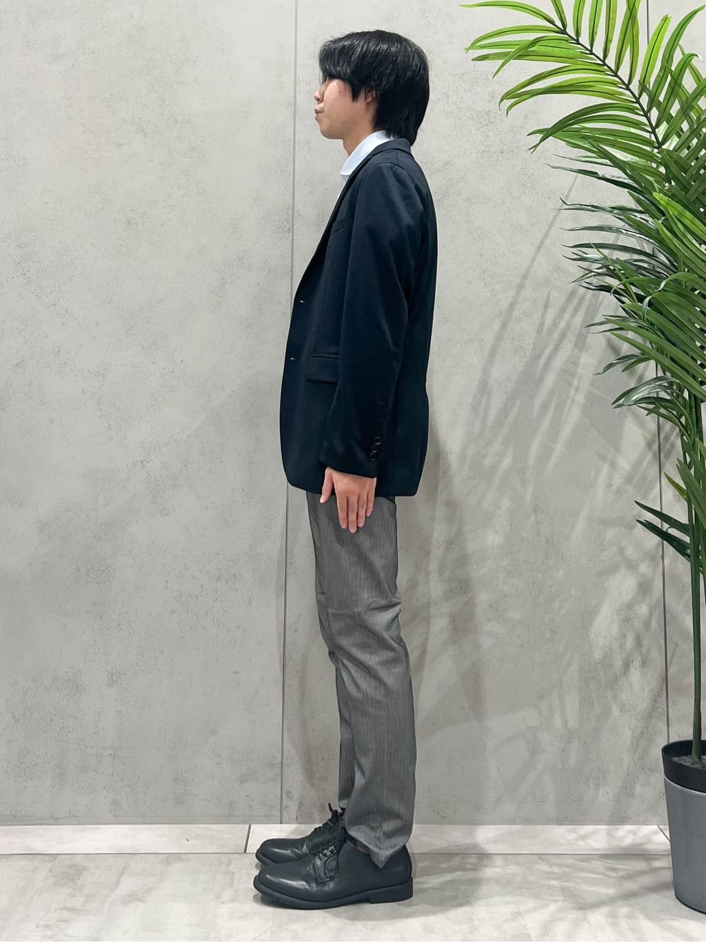 SHI-MAさんの「THE SHOP TK｜ライトTRジャージジャケット【洗濯機OK/毛玉ができにくい/ストレッチ/セットアップ可】」を使ったコーディネート