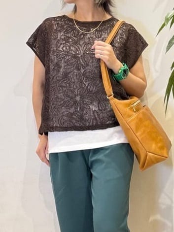 misakiさんの「SHOO･LA･RUE｜【2点セット】刺繍レーストップス」を使ったコーディネート