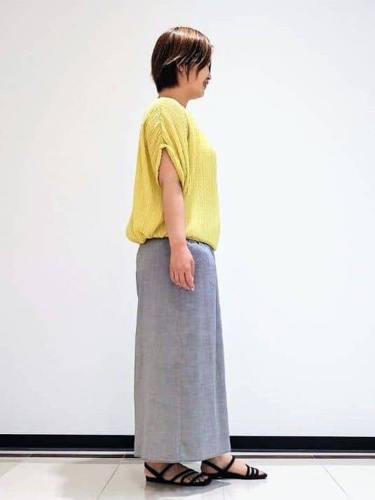 gissyさんの「INDIVI｜【洗える／前後2WAY】インナータンクトップ」を使ったコーディネート