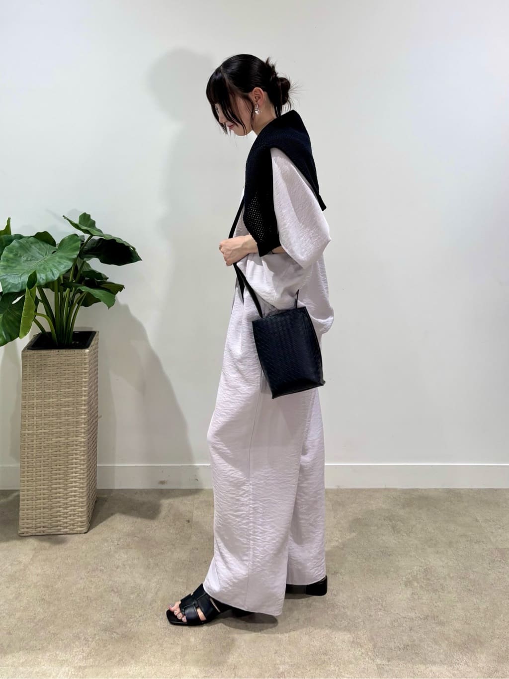 ibukiさんの「INDIVI｜◆【洗える／5分袖／UVケア／SETUP可能】モモンガスリーブブラウス」を使ったコーディネート
