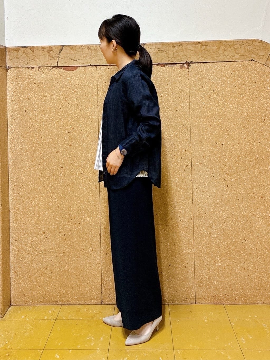 hattoriさんの「INDIVI｜【着る日傘／遮熱／UVケア】ワイドパンツ」を使ったコーディネート