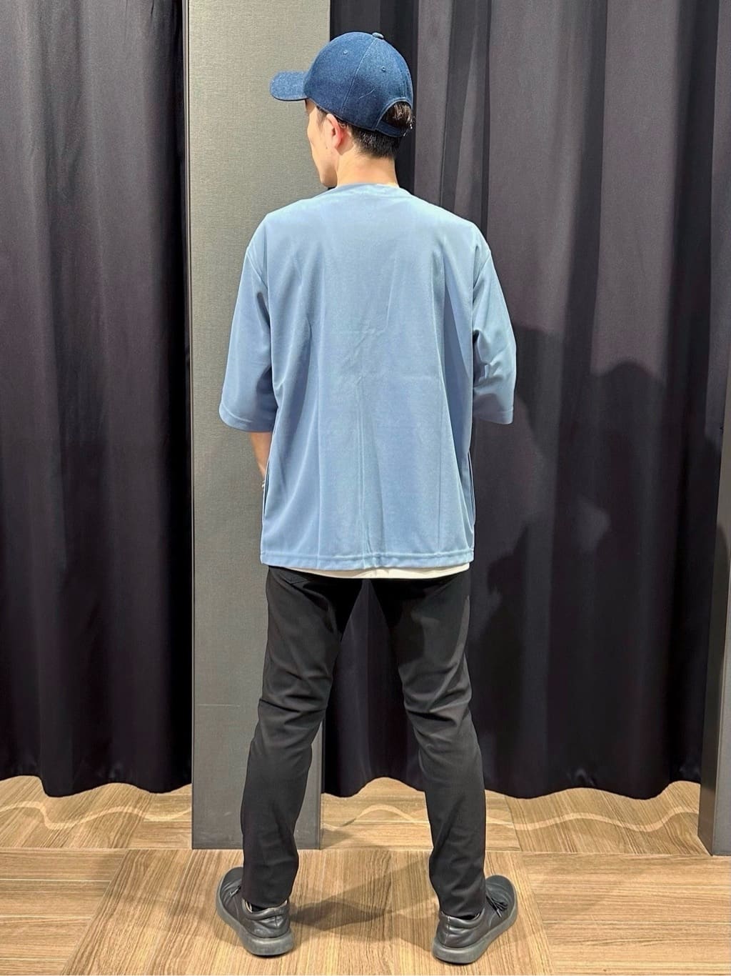 tomoyaさんの「THE SHOP TK｜五分袖カーディガン+半袖Tシャツセットアイテム 洗濯機OK」を使ったコーディネート