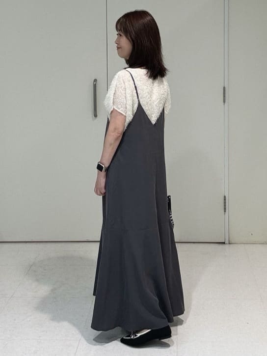 makiさんの「UNTITLED｜【セットアップ可/洗える】フェザーフレンチスリーブブラウス」を使ったコーディネート